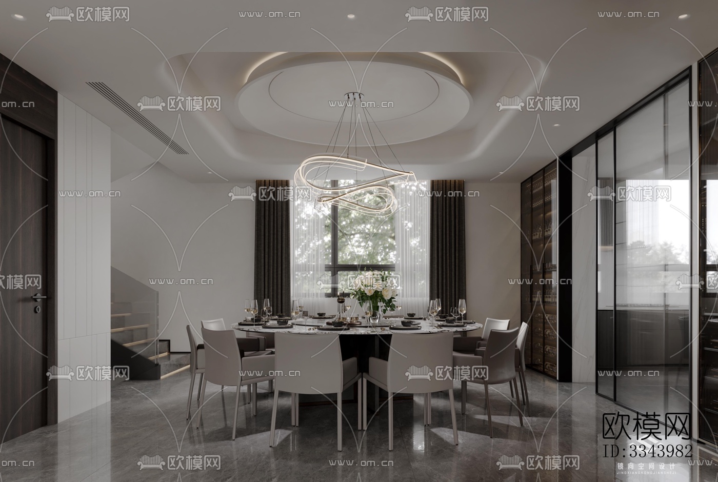 现代别墅效果图下载（渲染图1）