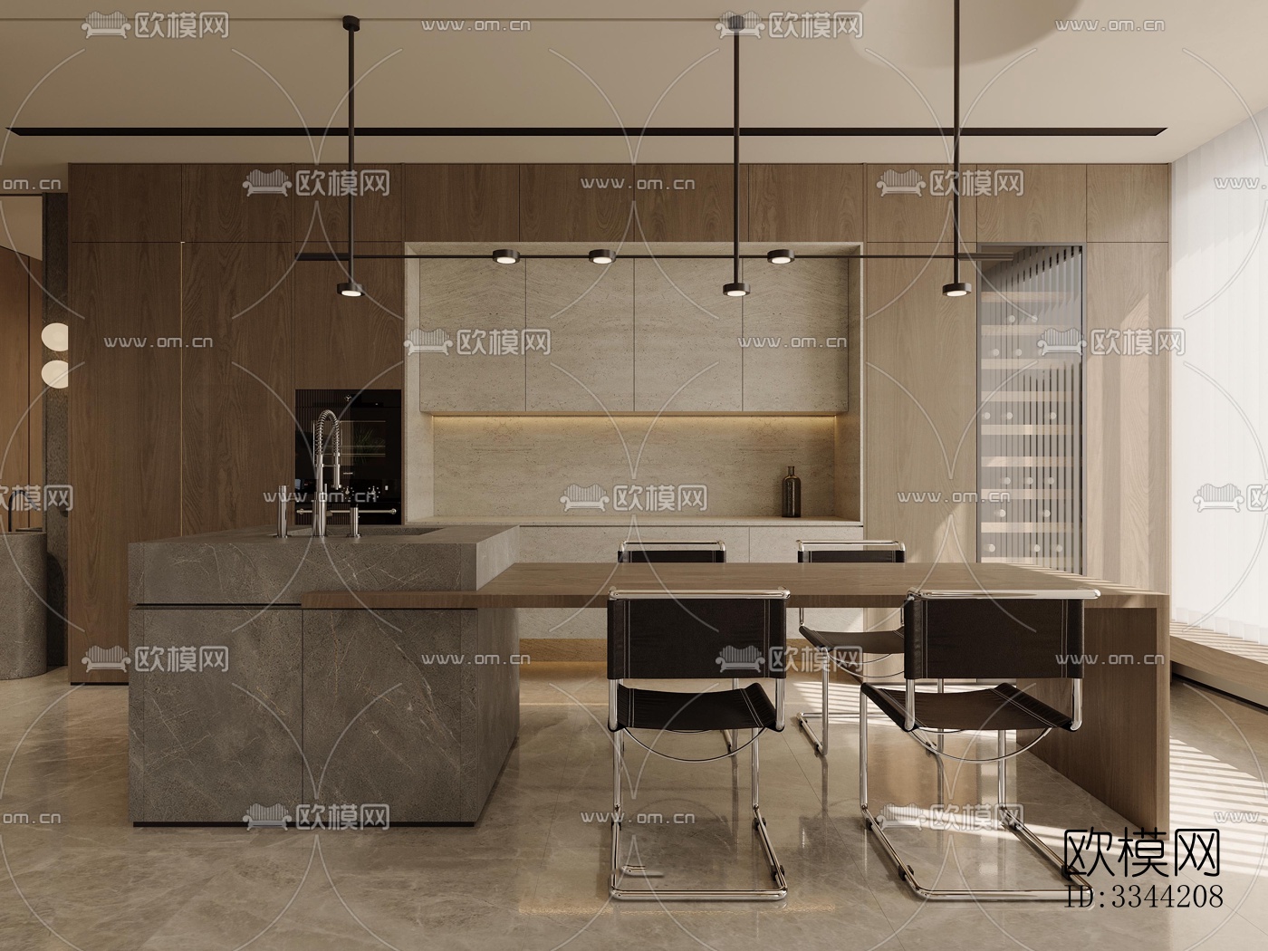 现代别墅效果图下载（渲染图4）