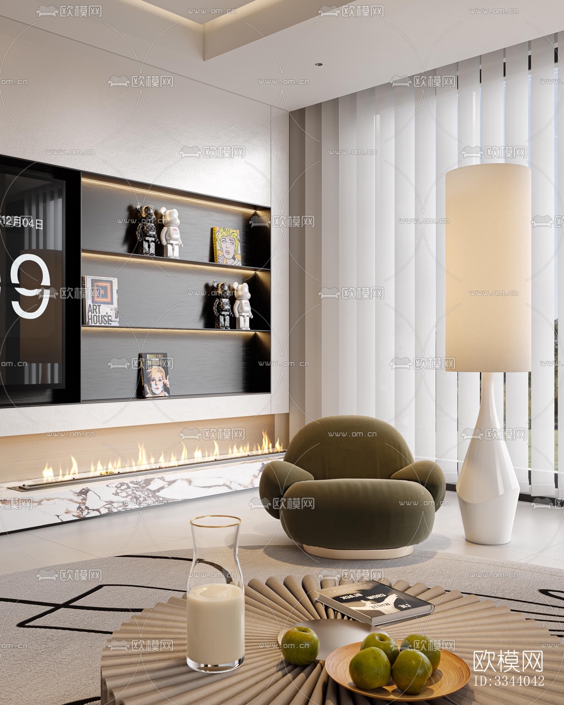 现代别墅效果图下载（渲染图4）