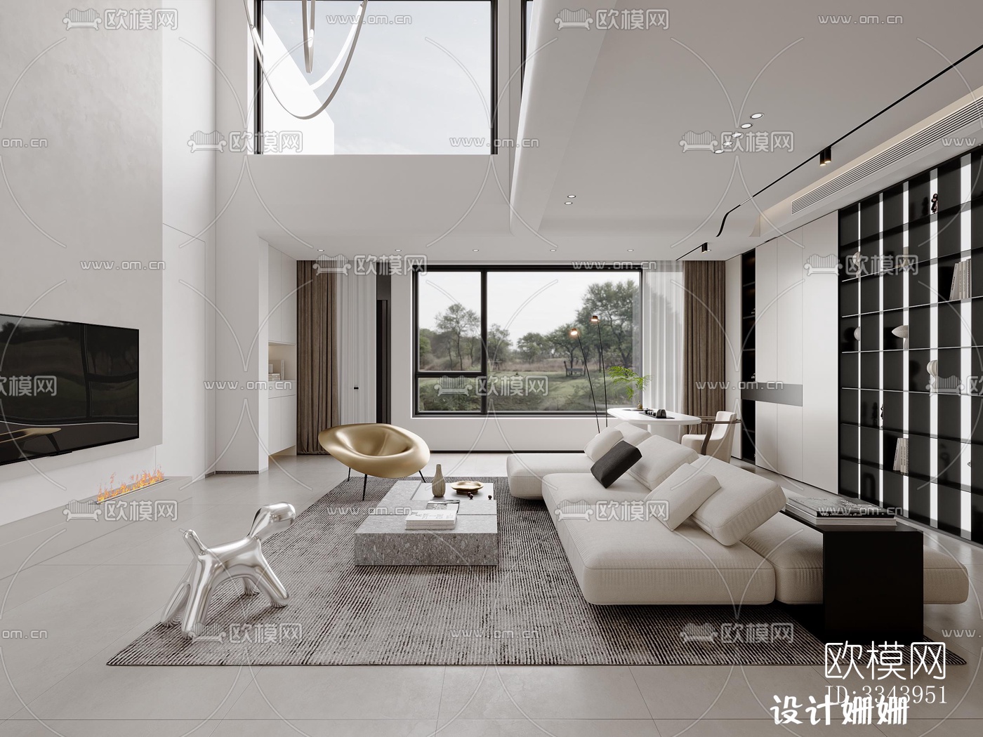 现代别墅效果图下载（渲染图7）