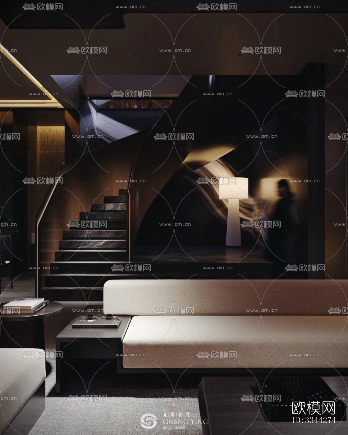 现代别墅效果图下载（渲染图3）