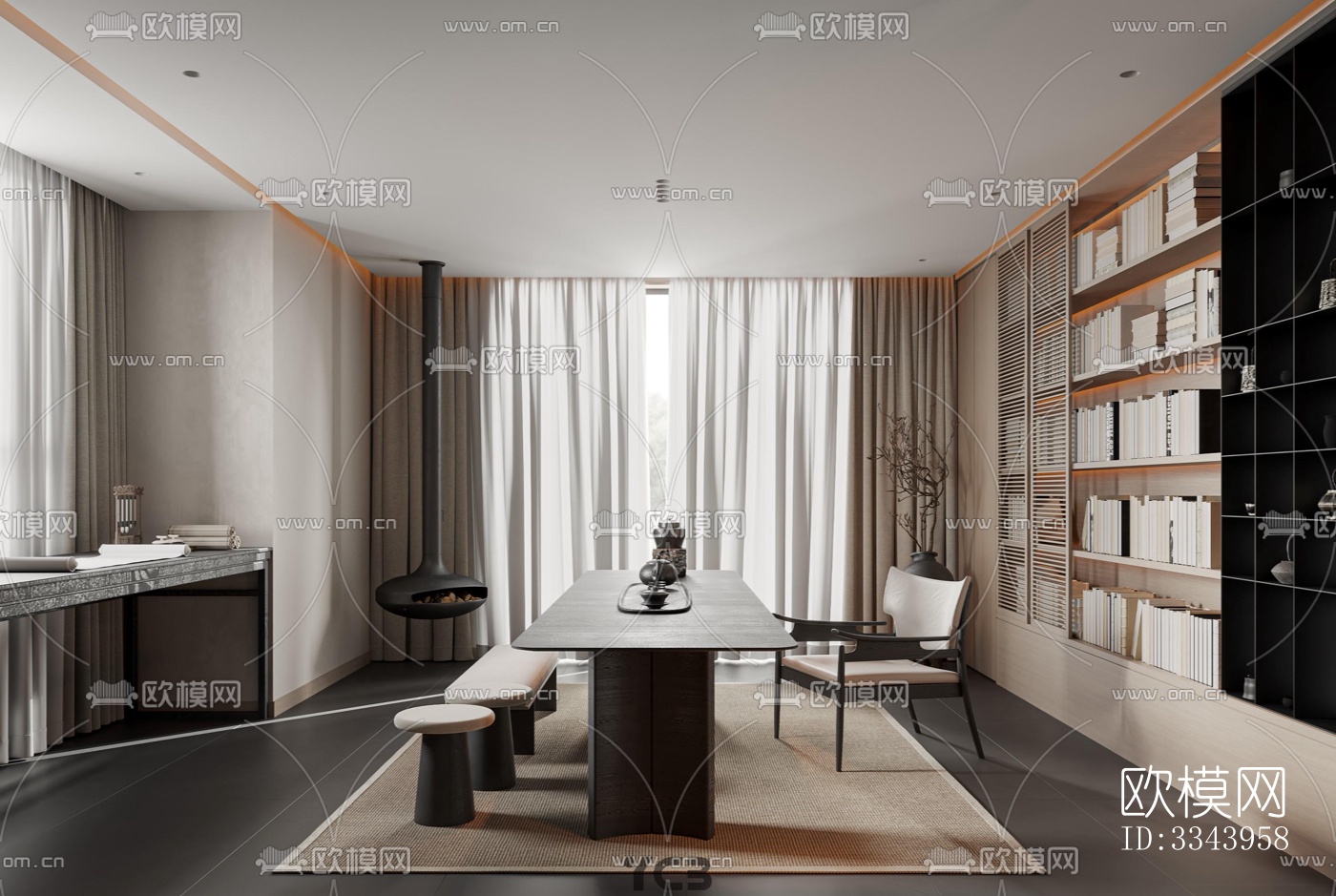 现代别墅效果图下载（渲染图16）