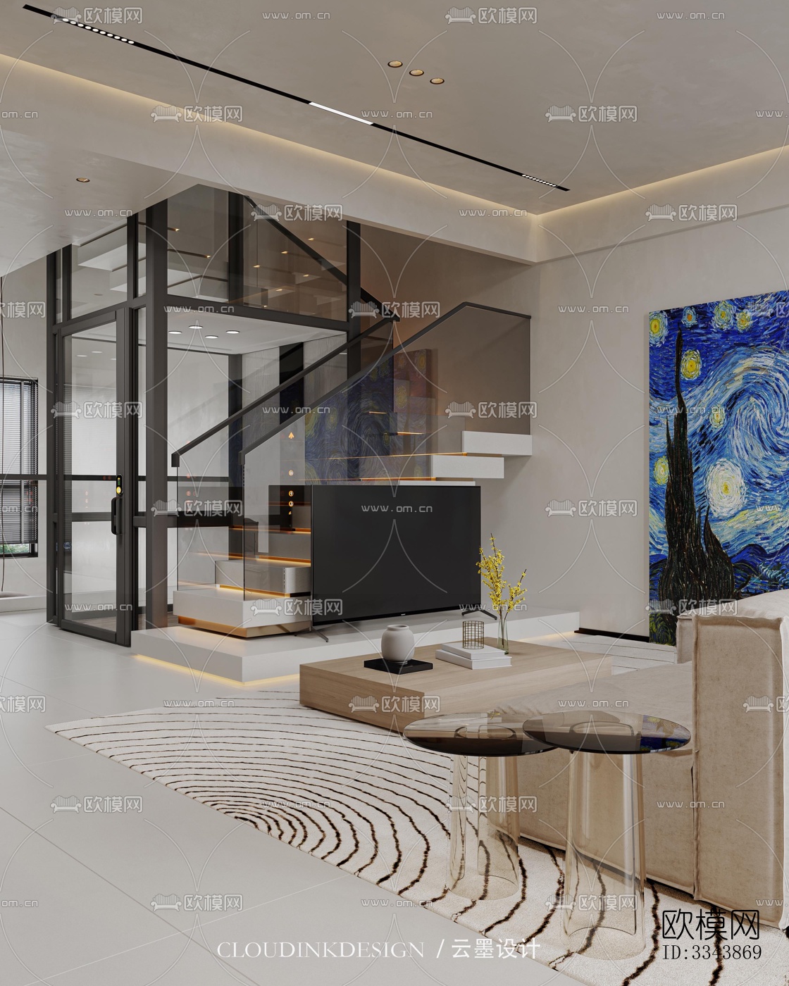 现代别墅效果图下载（渲染图12）