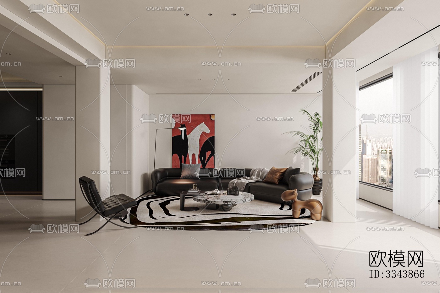 现代别墅效果图下载（渲染图1）