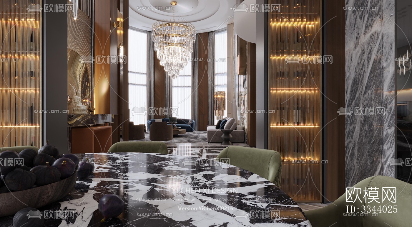 现代别墅效果图下载（渲染图3）