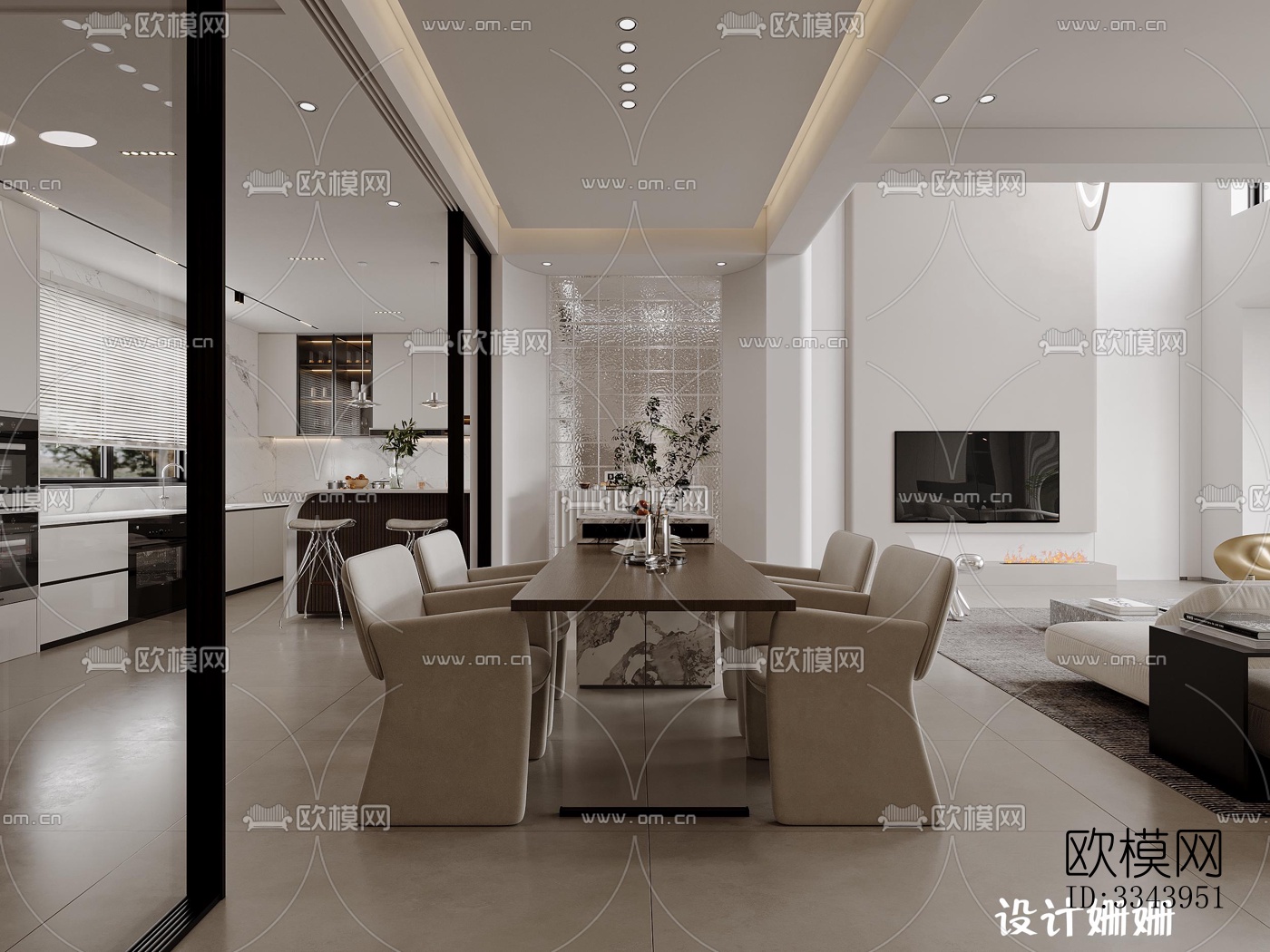 现代别墅效果图下载（渲染图8）