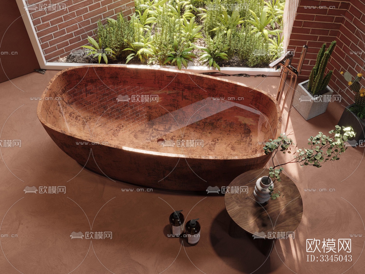 现代卫生间效果图下载（渲染图4）