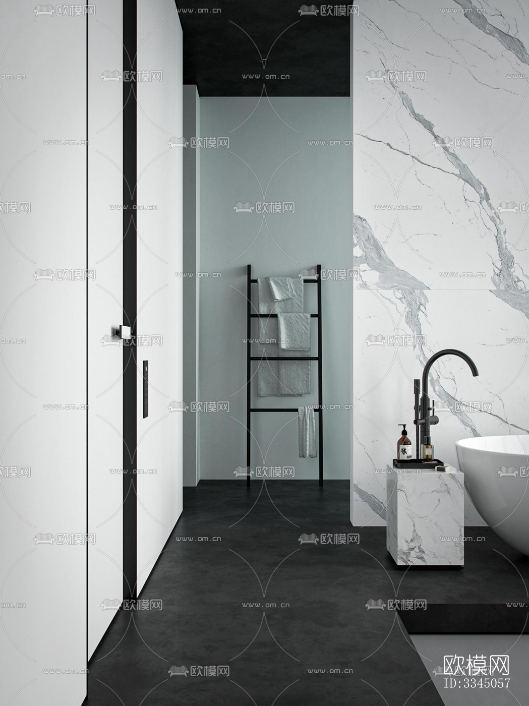 现代卫生间效果图下载（渲染图7）