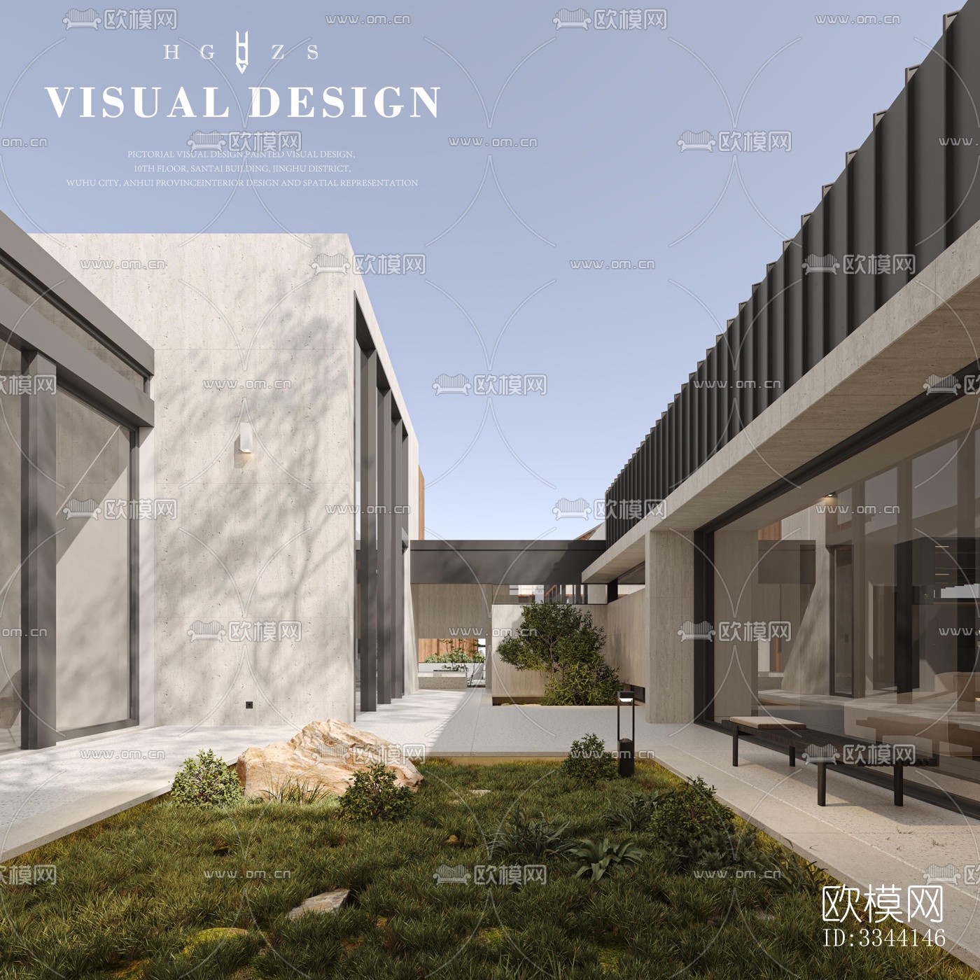 现代别墅效果图下载（渲染图4）