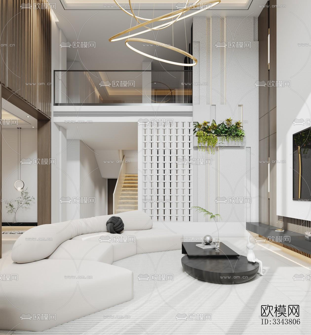 现代别墅效果图下载（渲染图4）