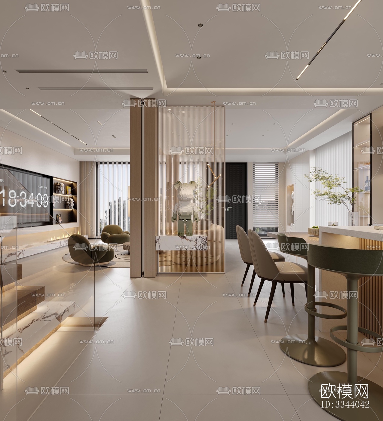 现代别墅效果图下载（渲染图9）