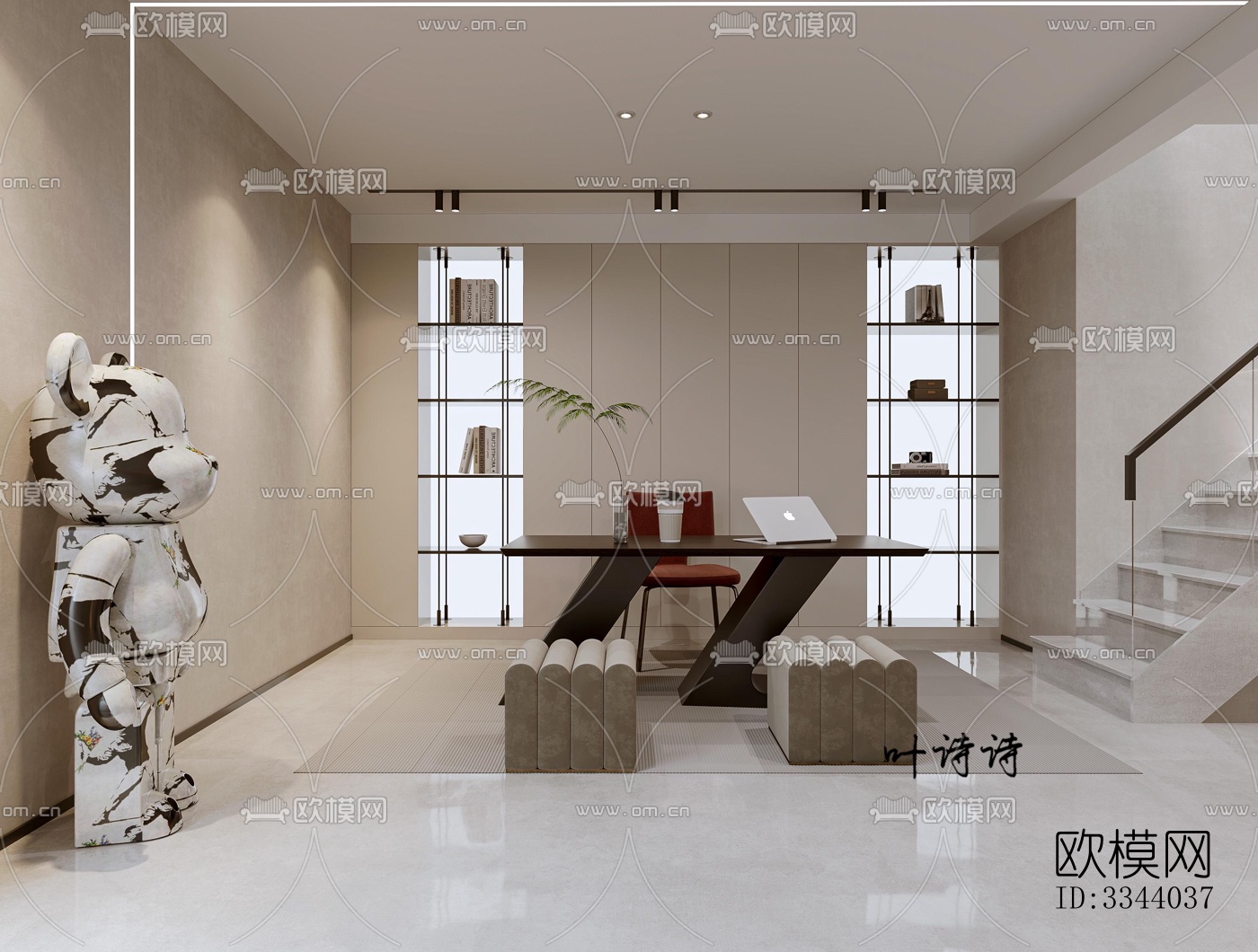 现代别墅效果图下载（渲染图9）