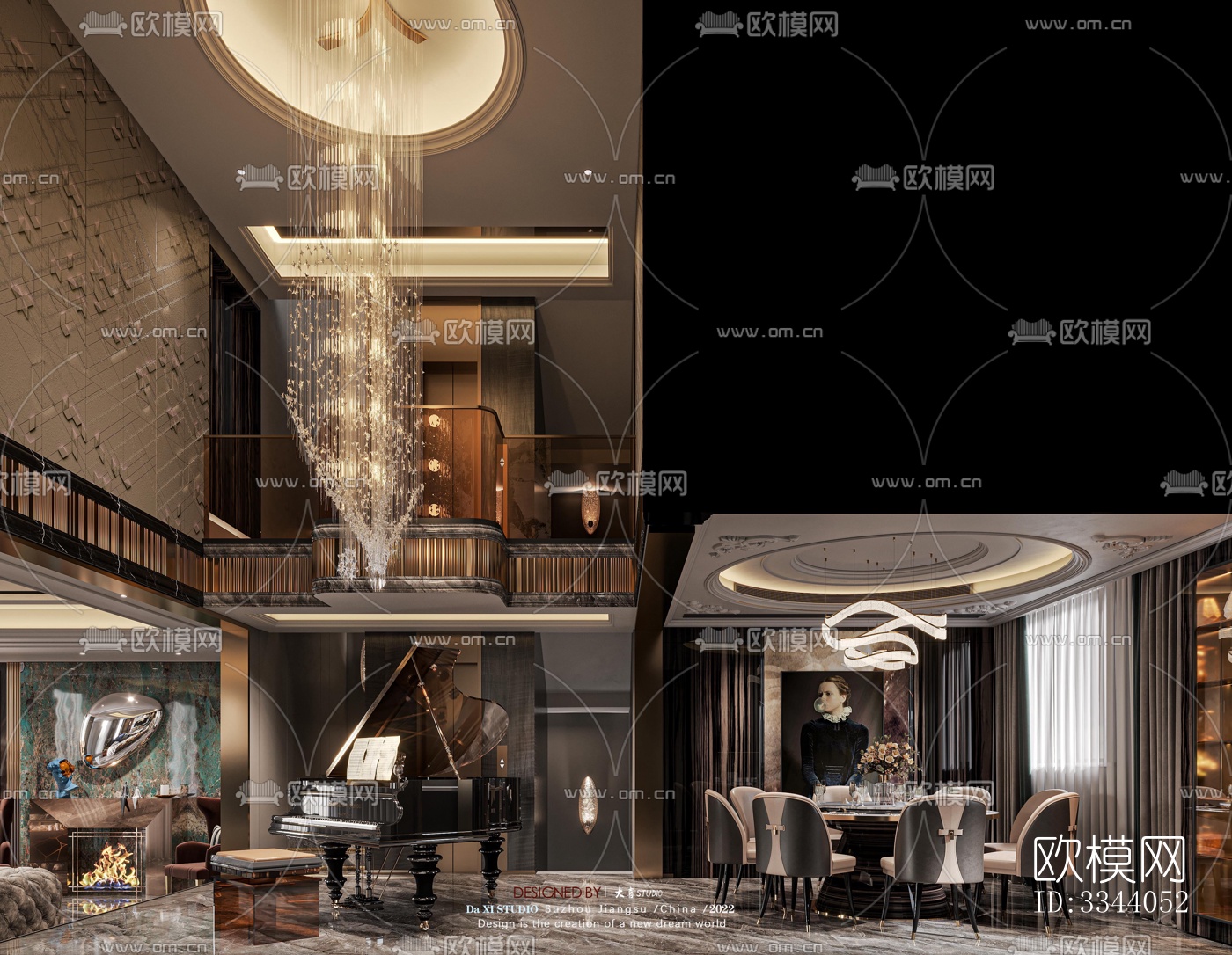 现代别墅效果图下载（渲染图8）