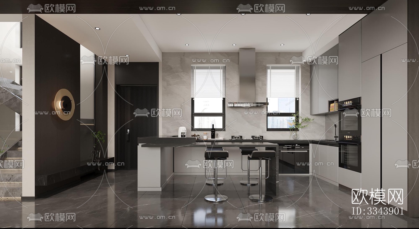 现代别墅效果图下载（渲染图8）