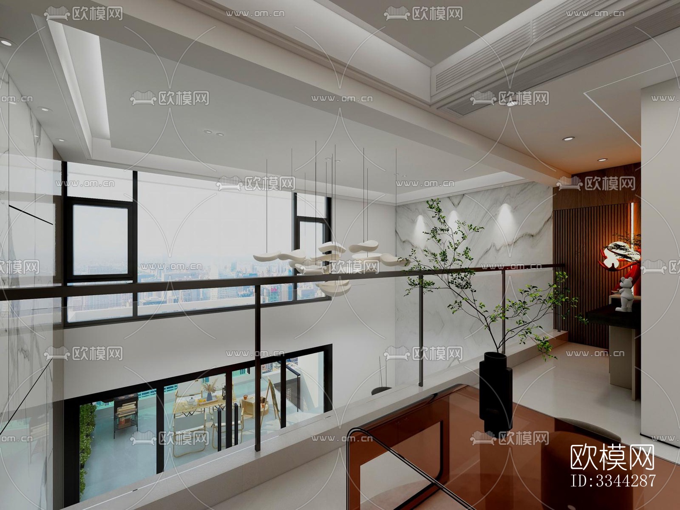 现代别墅效果图下载（渲染图3）