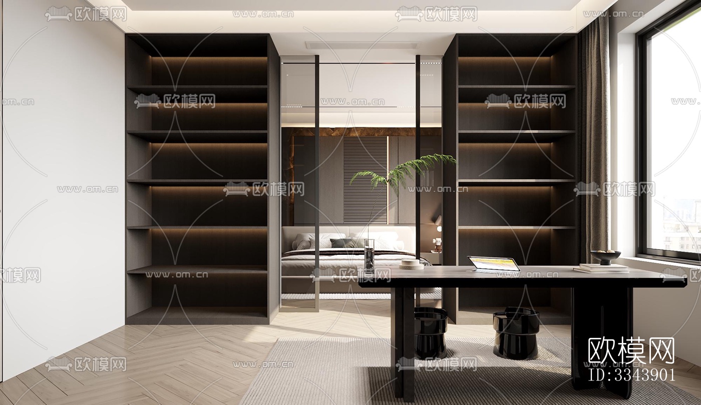 现代别墅效果图下载（渲染图3）