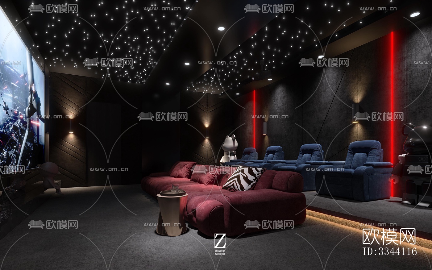 现代别墅效果图下载（渲染图3）