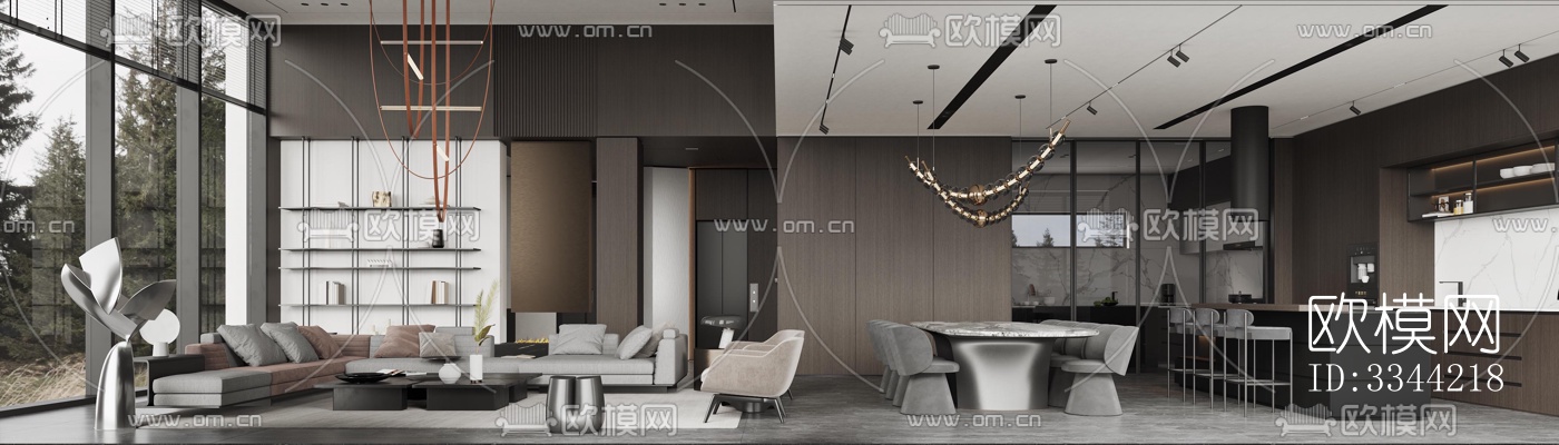 现代别墅效果图下载（渲染图6）