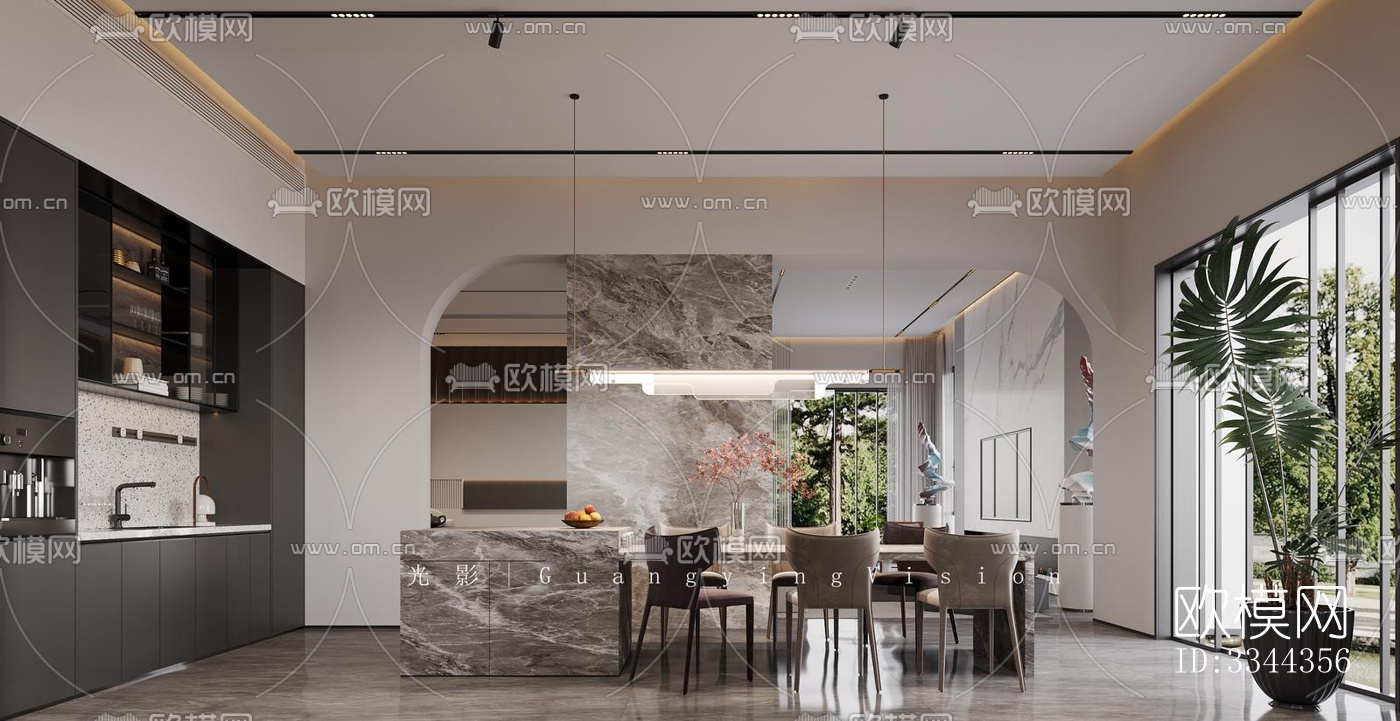 现代别墅效果图下载（渲染图4）