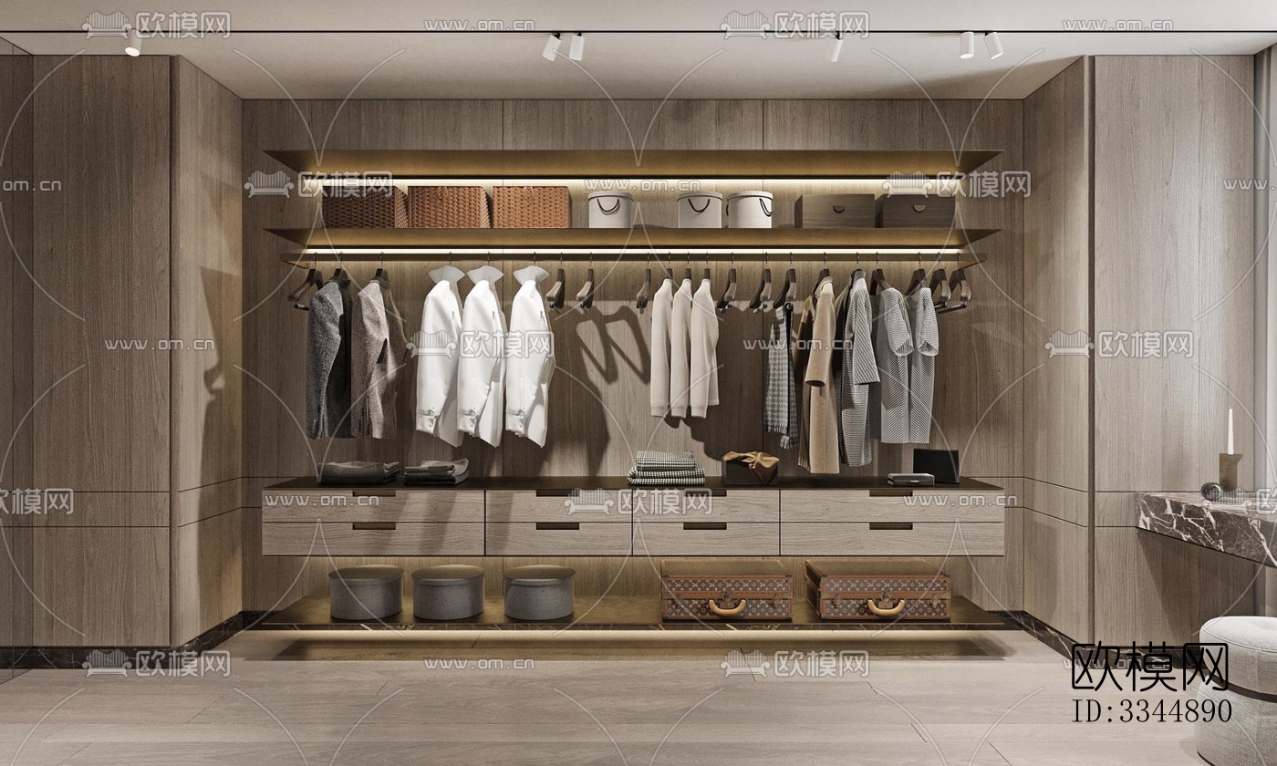 现代卧室效果图下载（渲染图11）