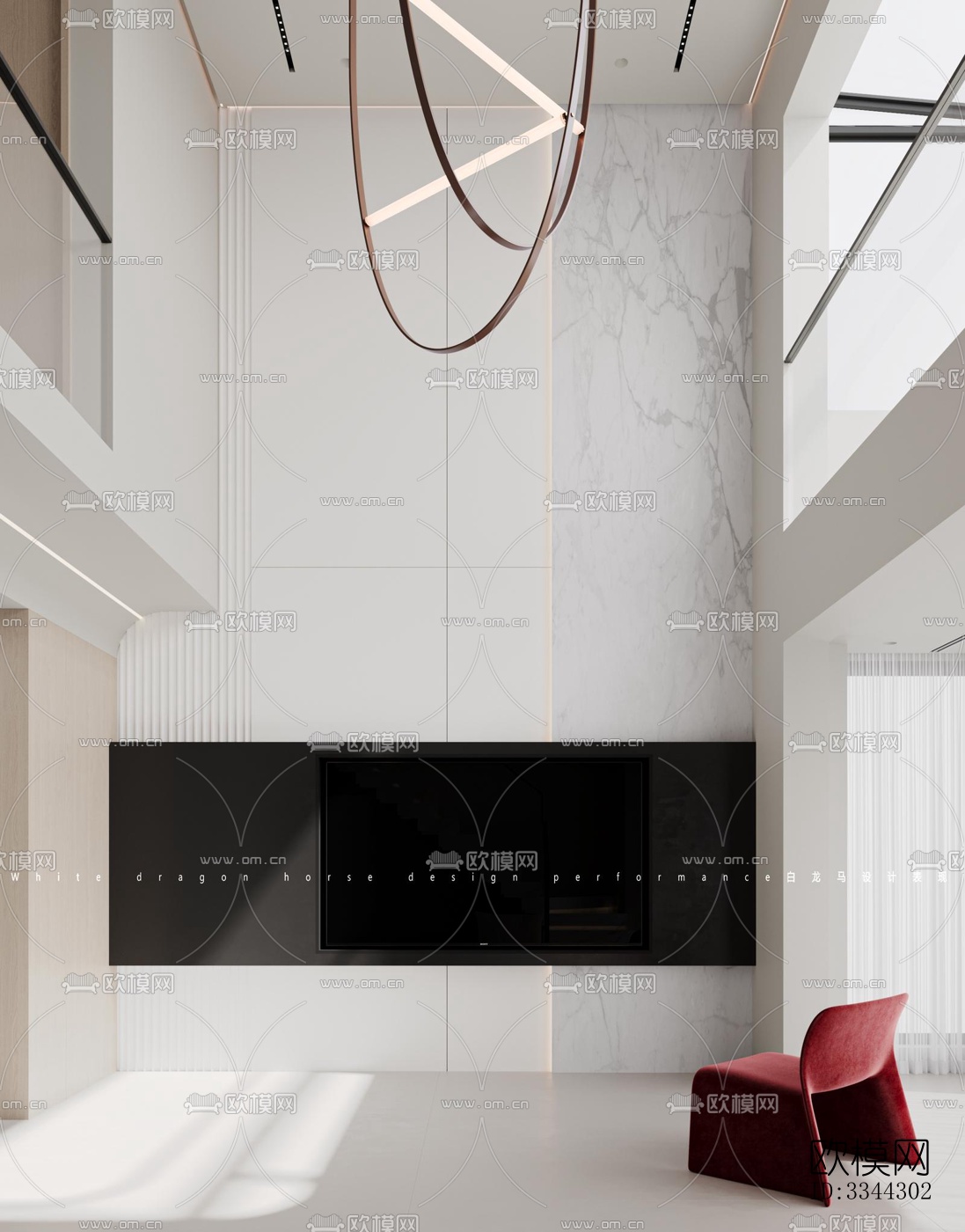 现代别墅效果图下载（渲染图4）