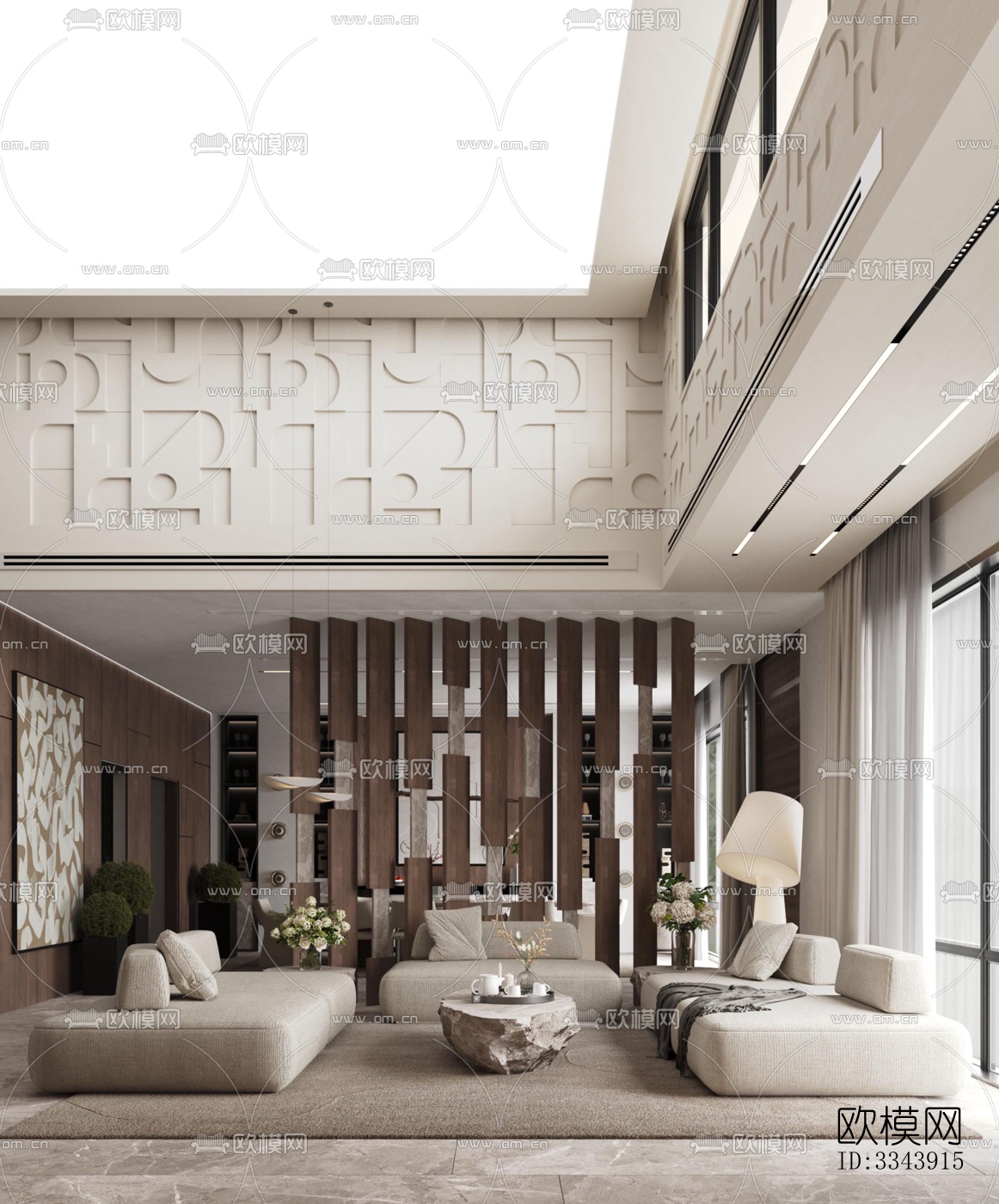 现代别墅效果图下载（渲染图2）