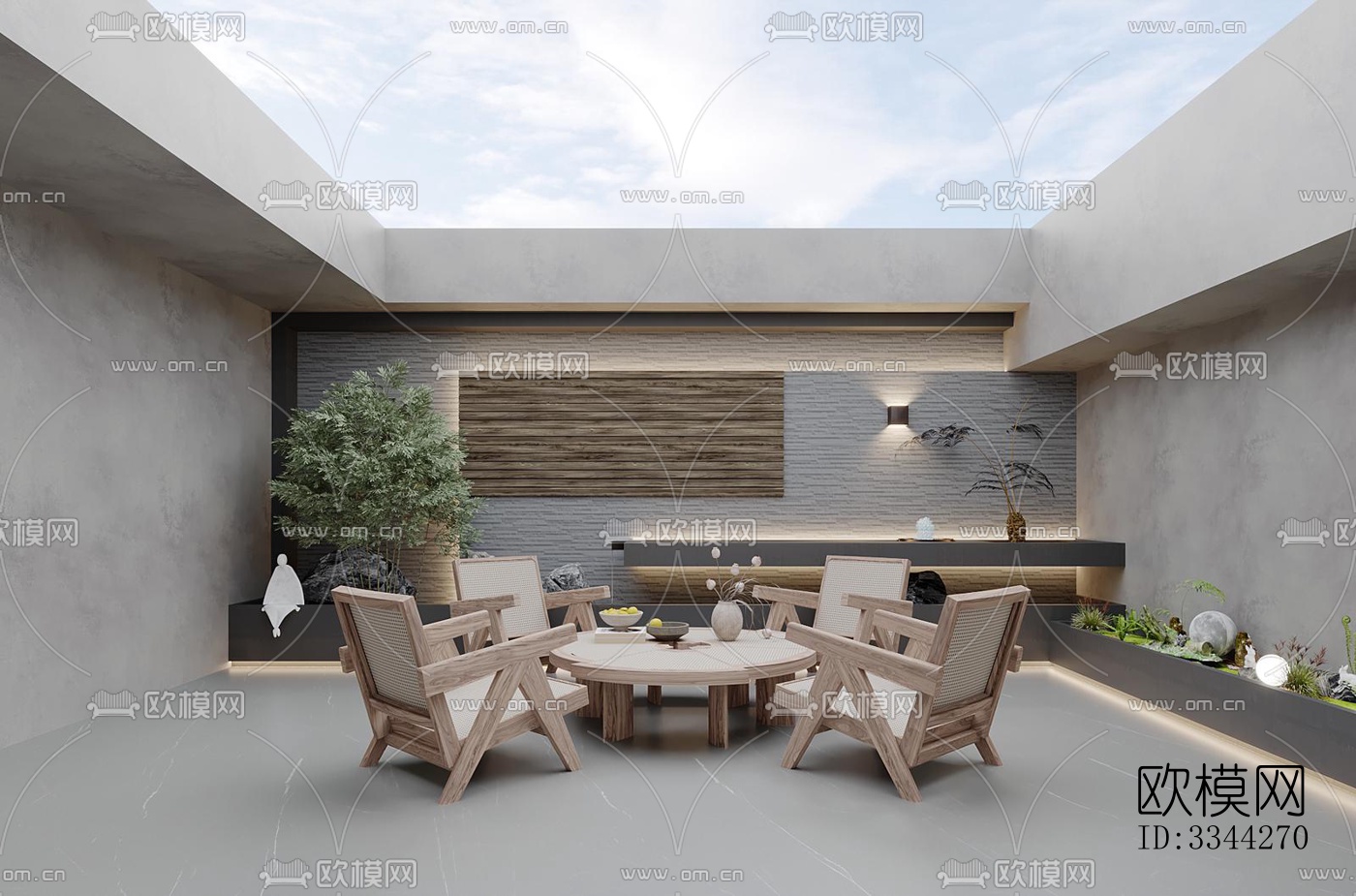 现代别墅效果图下载（渲染图4）