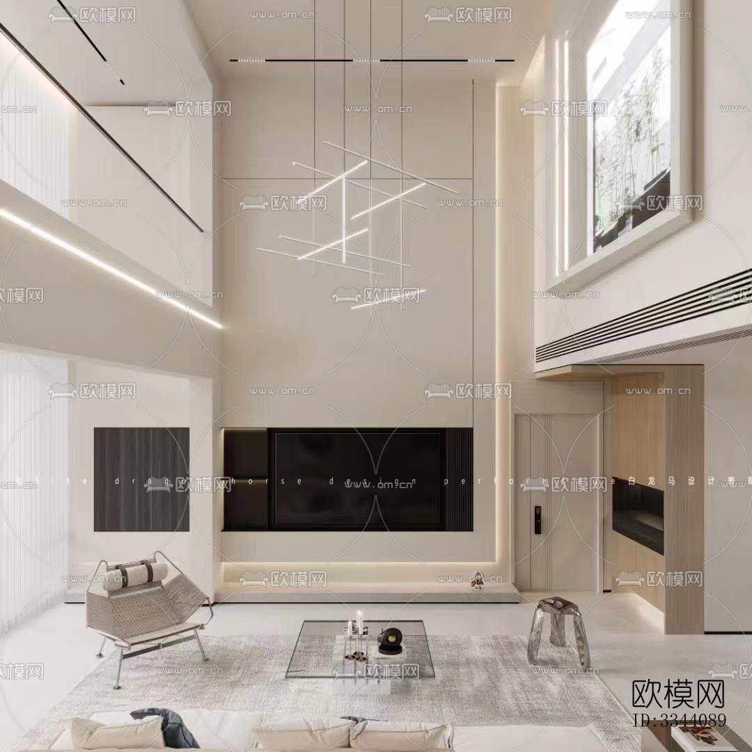 现代别墅效果图下载（渲染图3）