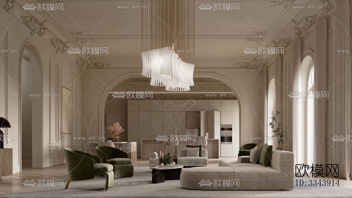 现代别墅效果图下载（渲染图1）