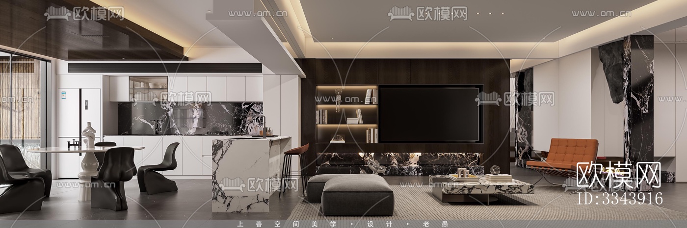 现代别墅效果图下载（渲染图7）