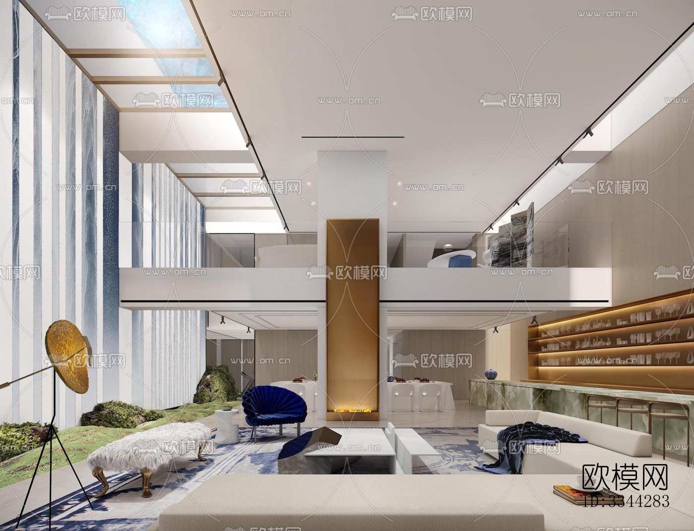 现代别墅效果图下载（渲染图2）