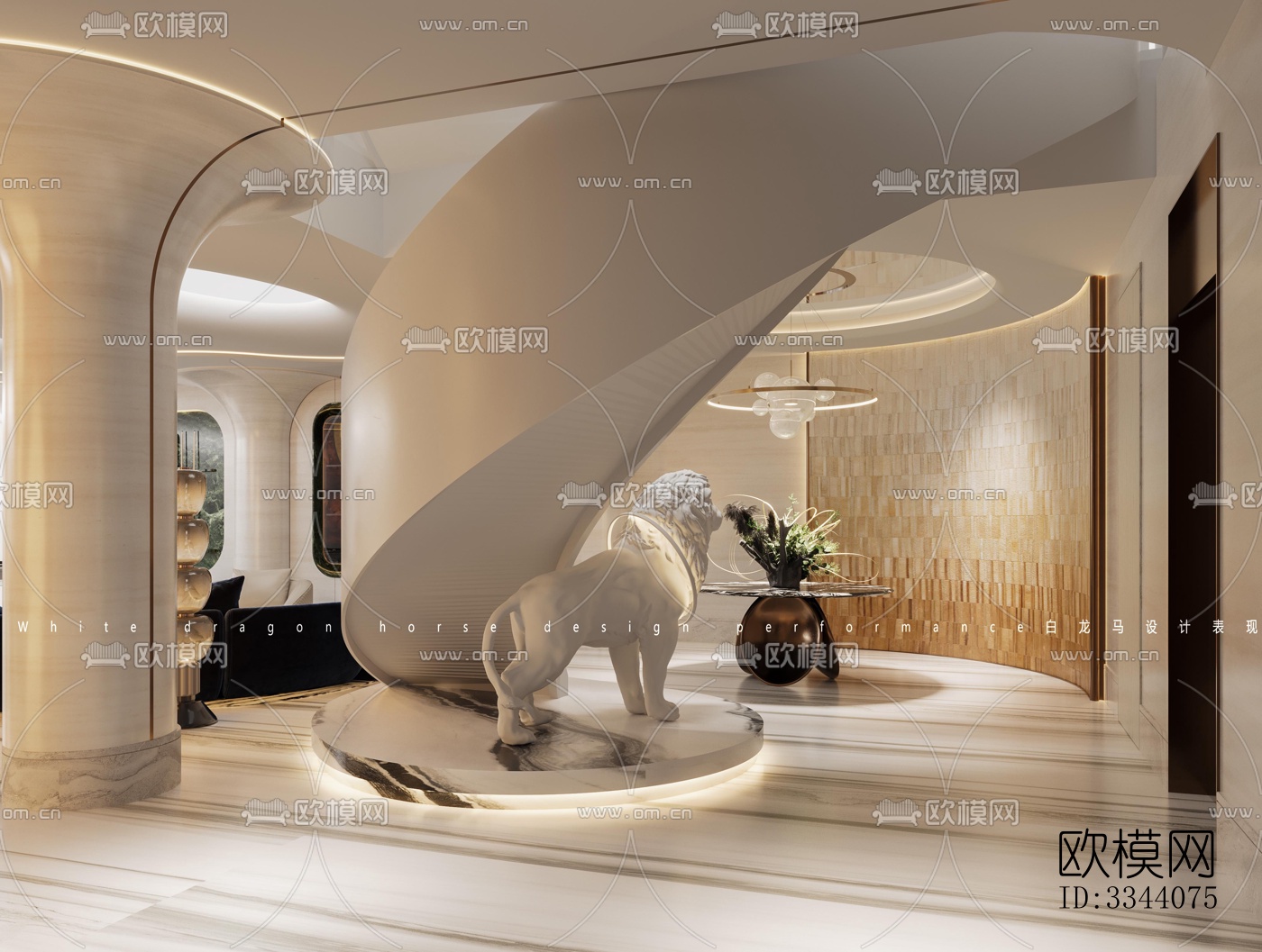 现代别墅效果图下载（渲染图4）