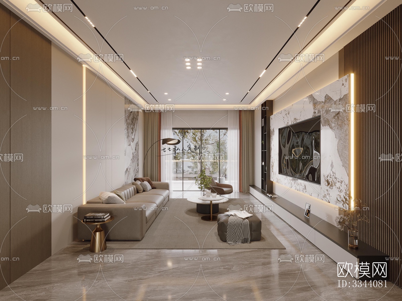 现代别墅效果图下载（渲染图2）