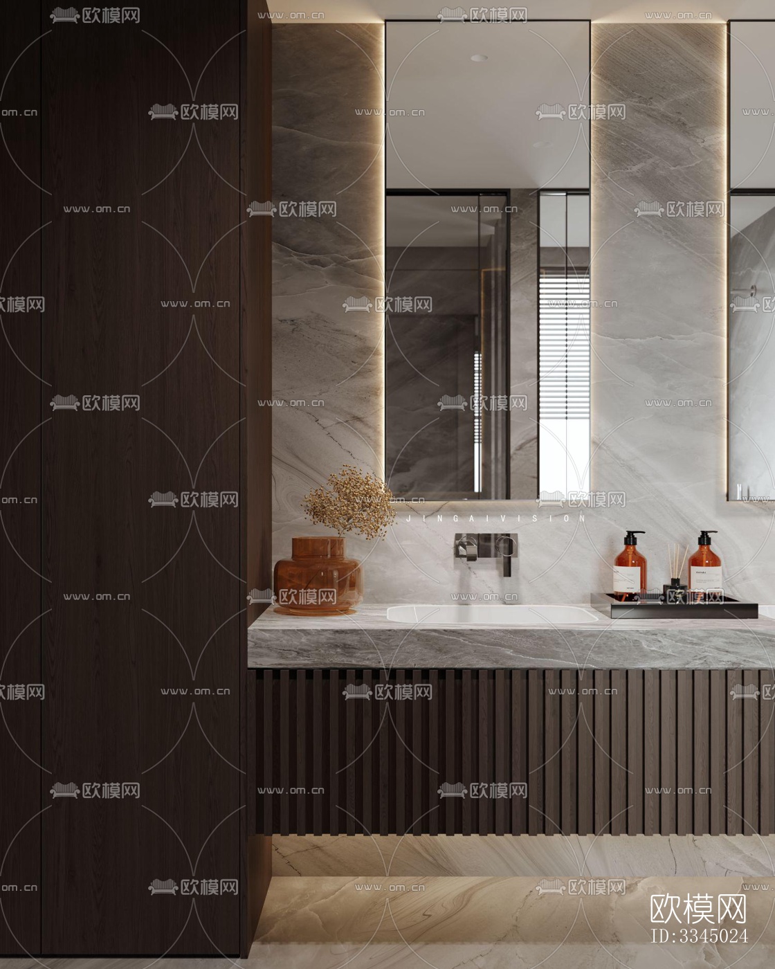 现代卫生间效果图下载（渲染图10）