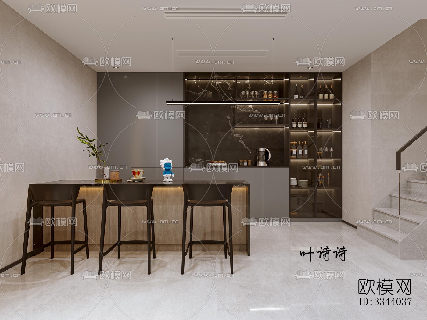 现代别墅效果图下载（渲染图10）