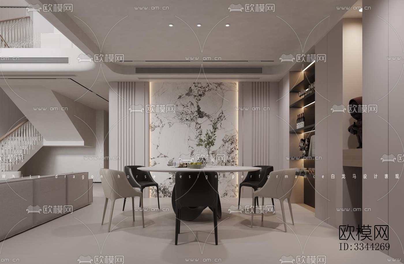 现代别墅效果图下载（渲染图3）