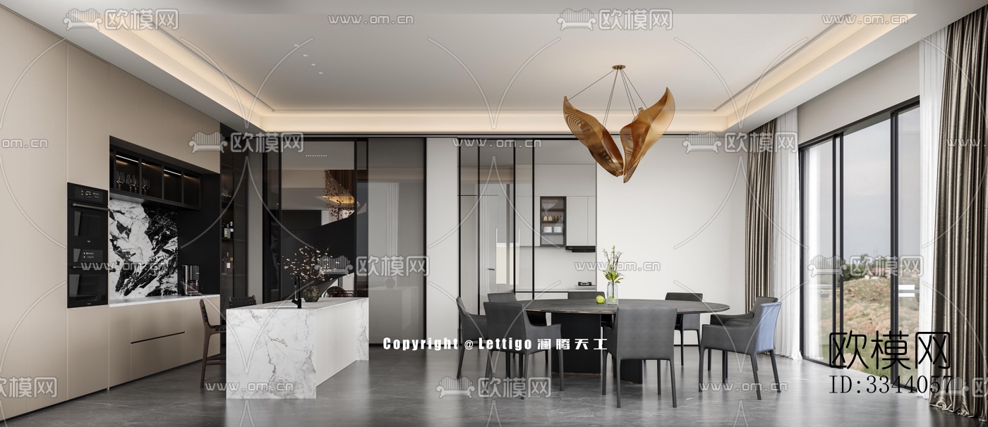 现代别墅效果图下载（渲染图1）