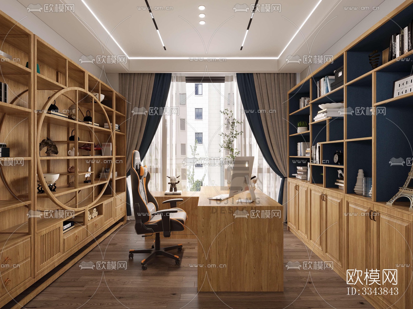 现代别墅效果图下载（渲染图4）