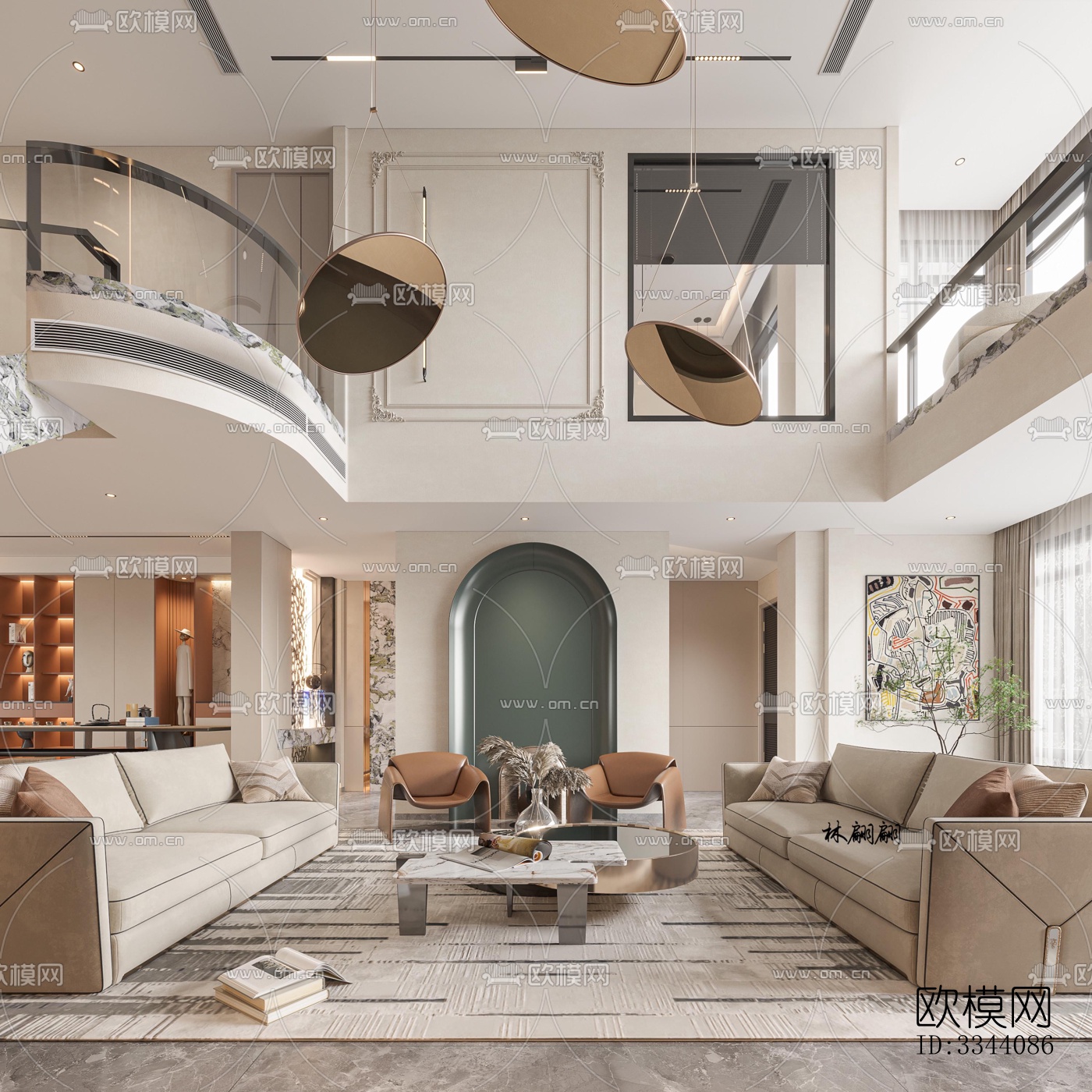 现代别墅效果图下载（渲染图5）