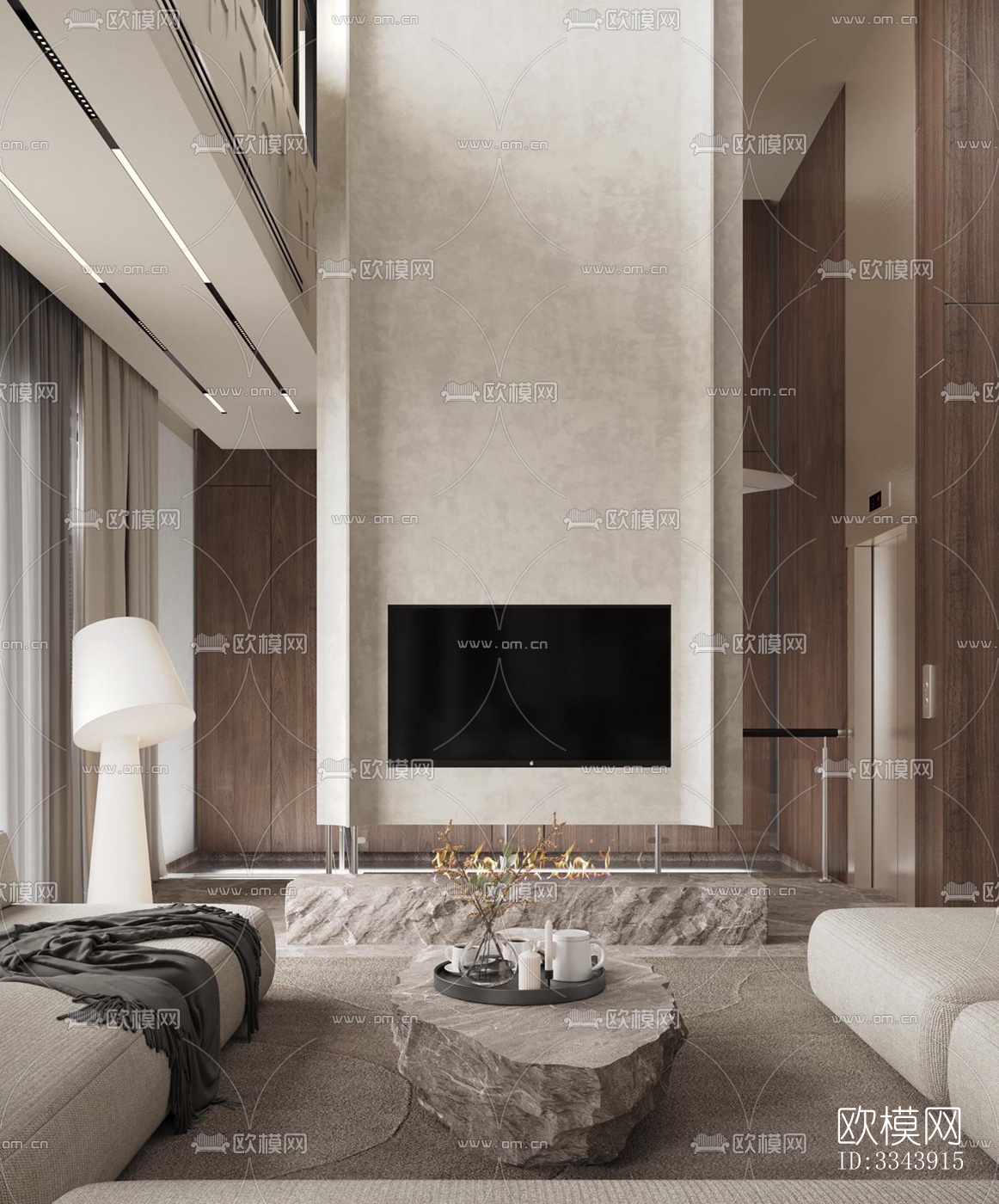 现代别墅效果图下载（渲染图11）