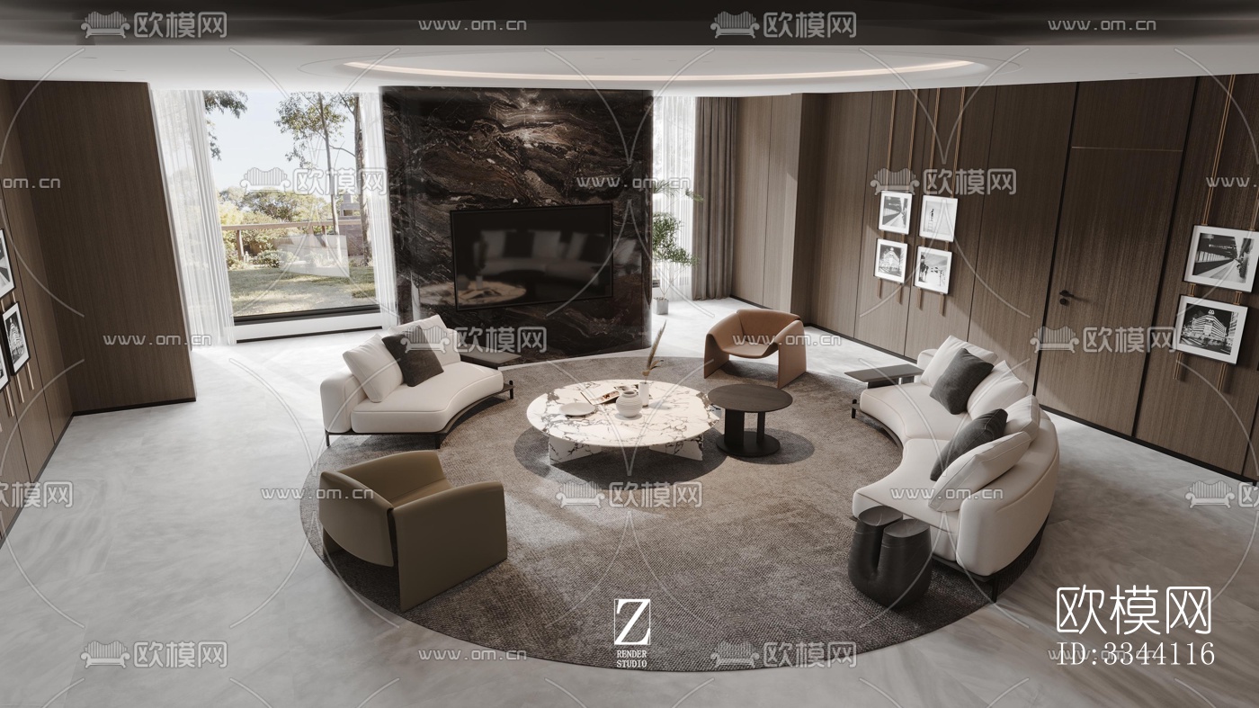 现代别墅效果图下载（渲染图12）