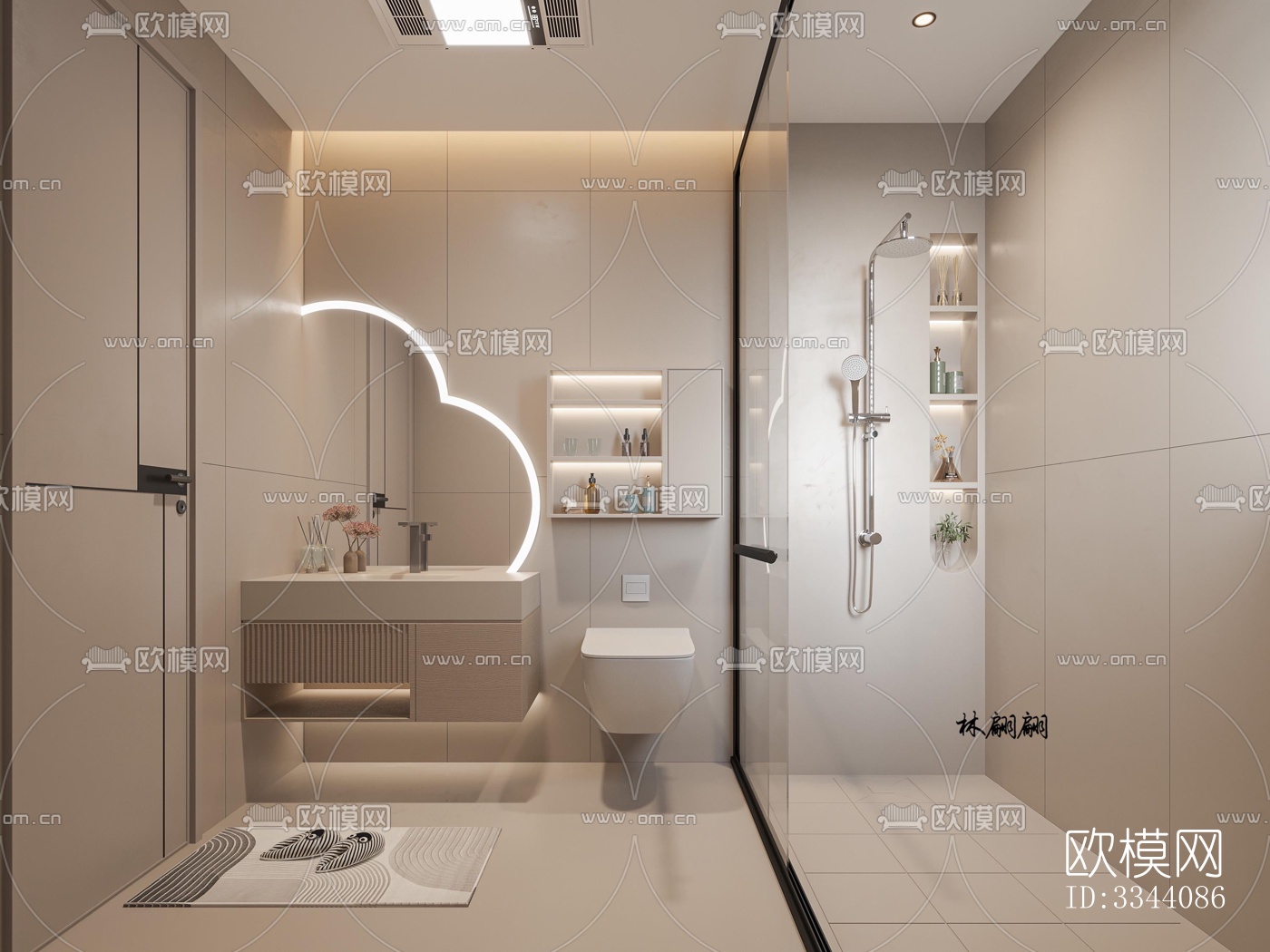 现代别墅效果图下载（渲染图2）