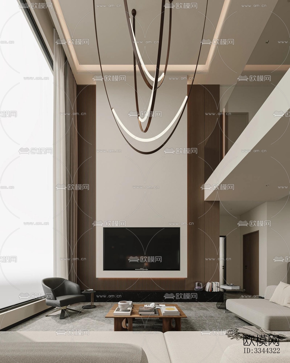 现代别墅效果图下载（渲染图10）