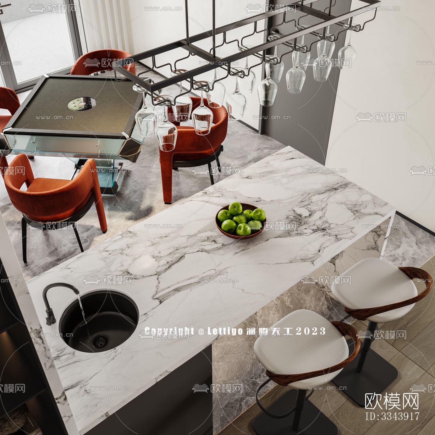 现代别墅效果图下载（渲染图2）