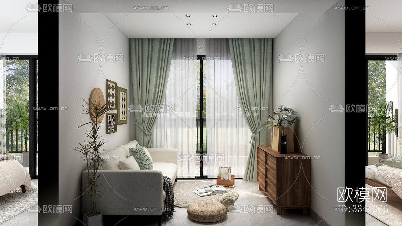 现代别墅效果图下载（渲染图1）