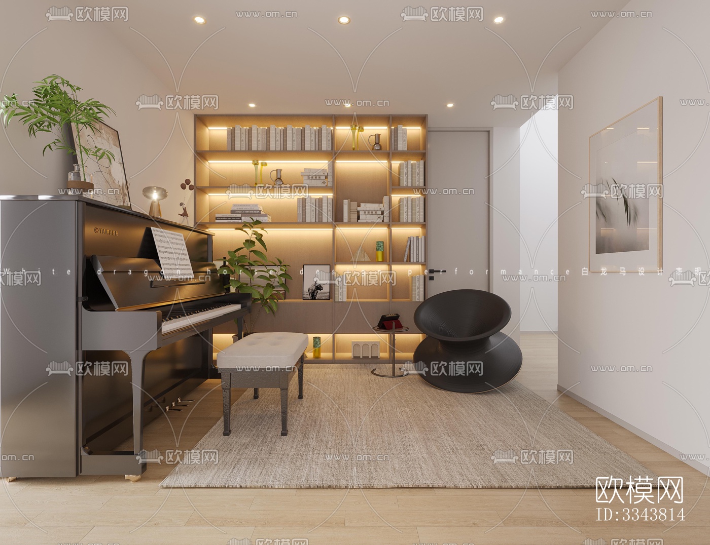 现代别墅效果图下载（渲染图10）