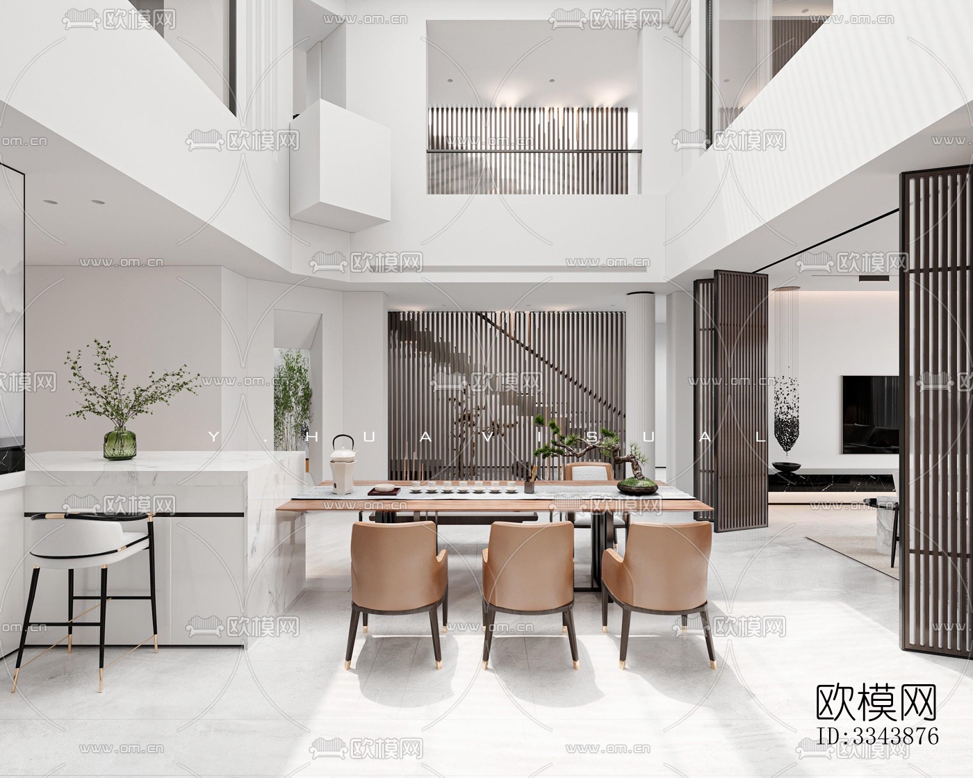 现代别墅效果图下载（渲染图8）