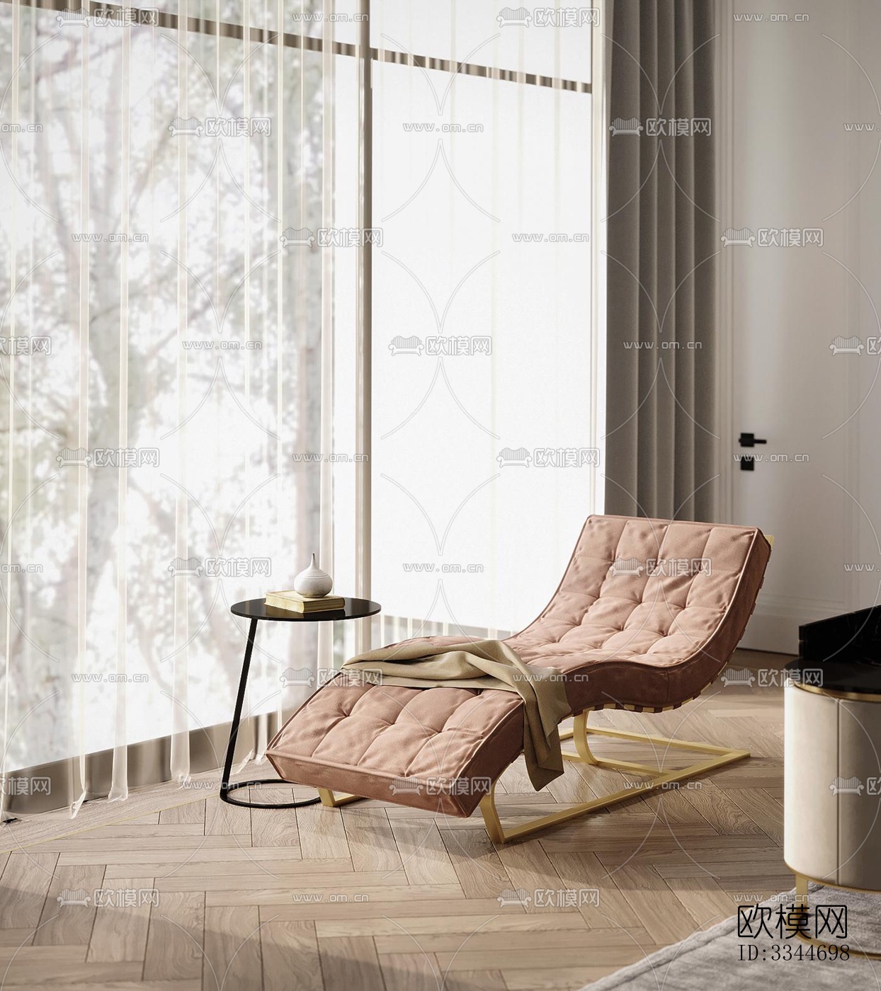 现代卧室效果图下载（渲染图2）