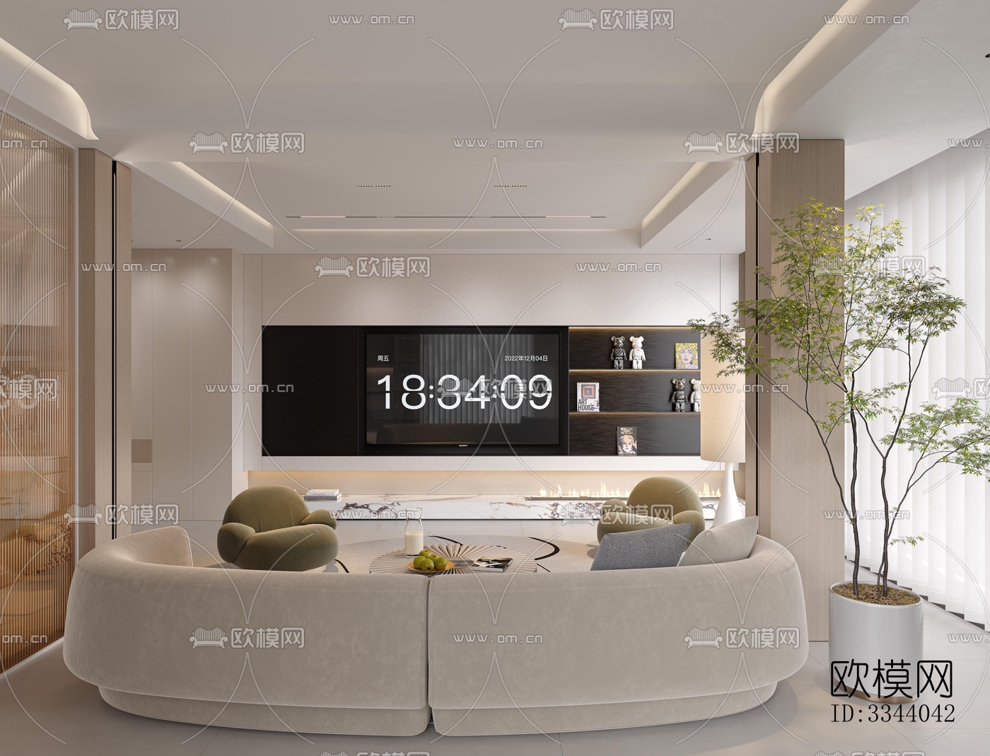 现代别墅效果图下载（渲染图2）