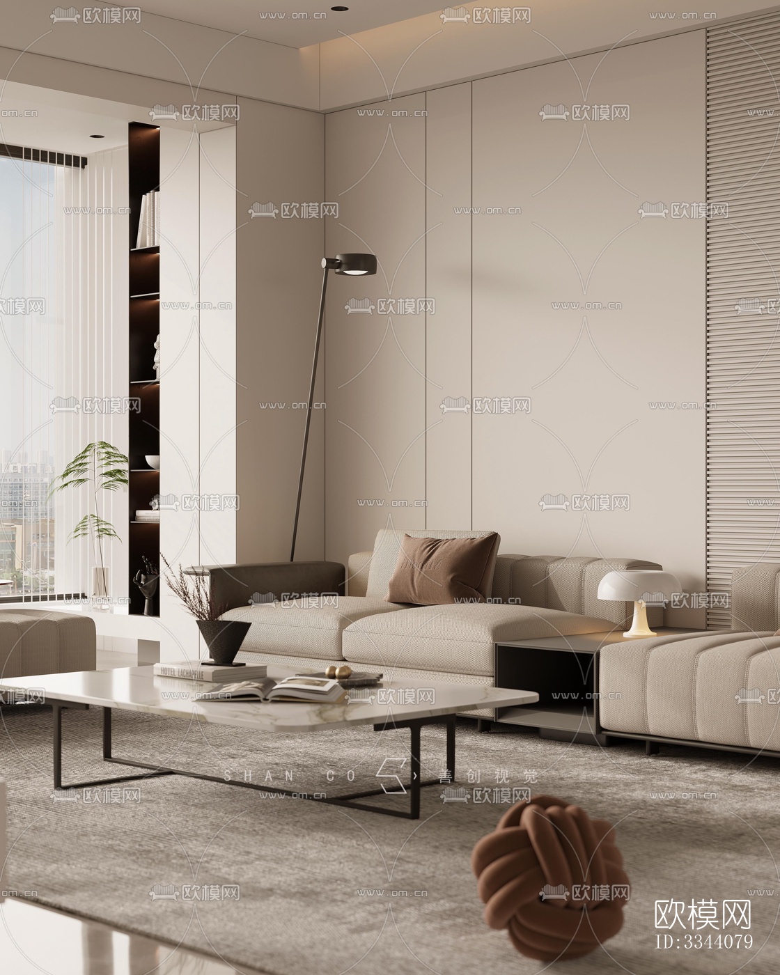 现代别墅效果图下载（渲染图3）